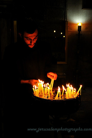 Monk in the Church of the Holy Sepulchre