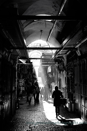 In the Souq in the Christian Quarter of the Old City of Jerusalem